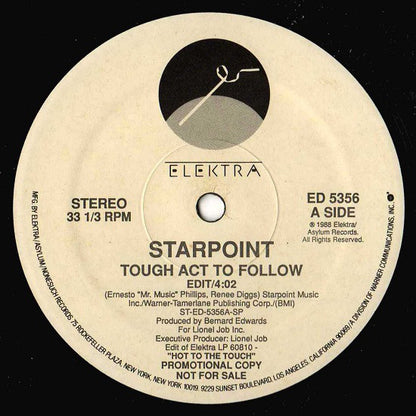 Starpoint : Tough Act To Follow (12", Promo, SRC)