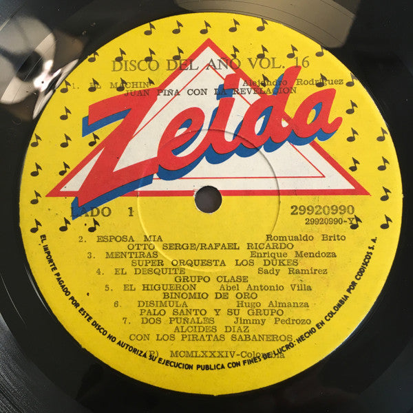 Various : El Disco Del Año Vol. 16 (LP, Comp)