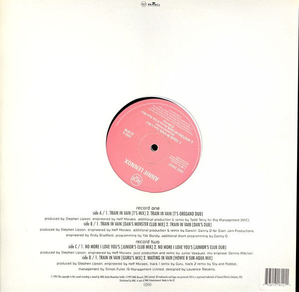 Annie Lennox : Train In Vain / Waiting In Vain / No More "I Love You's" (2x12")