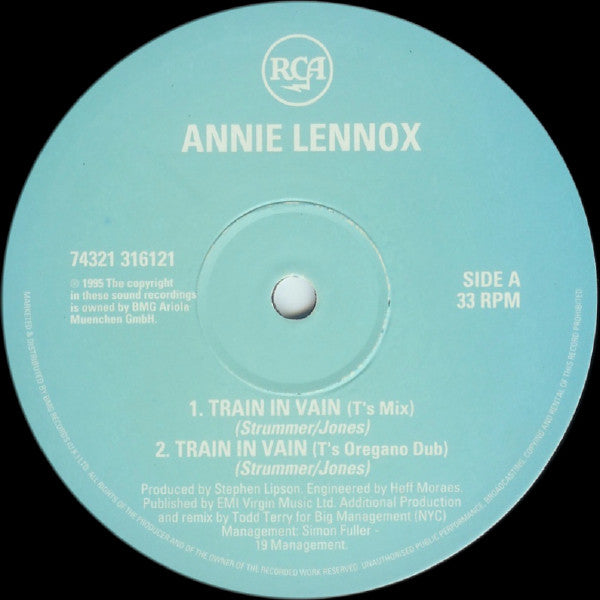 Annie Lennox : Train In Vain / Waiting In Vain / No More "I Love You's" (2x12")