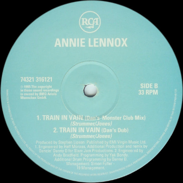 Annie Lennox : Train In Vain / Waiting In Vain / No More "I Love You's" (2x12")