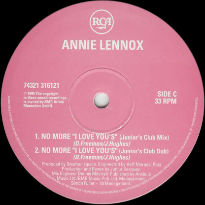 Annie Lennox : Train In Vain / Waiting In Vain / No More "I Love You's" (2x12")