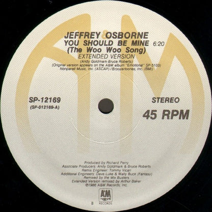 Jeffrey Osborne : You Should Be Mine (The Woo Woo Song) (12", Single, Ele)