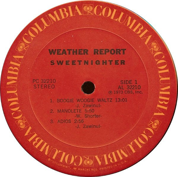Weather Report : Sweetnighter (LP, Album, RE)