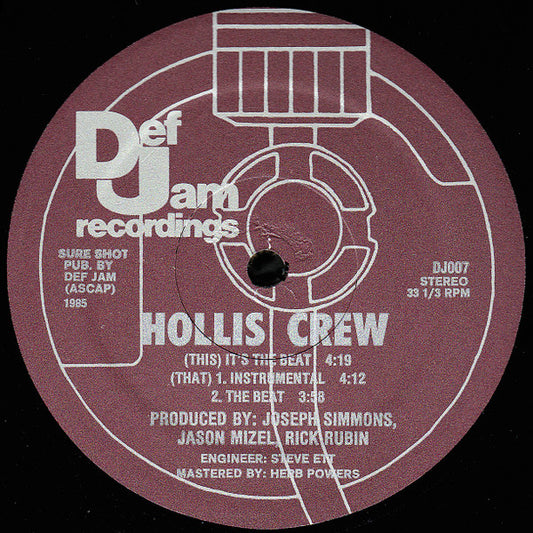 Hollis Crew : It's The Beat (12")