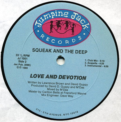 Squeak And The Deep : Love And Devotion (12")