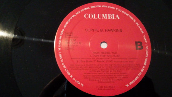 Sophie B. Hawkins : Right Beside You (12", Maxi)