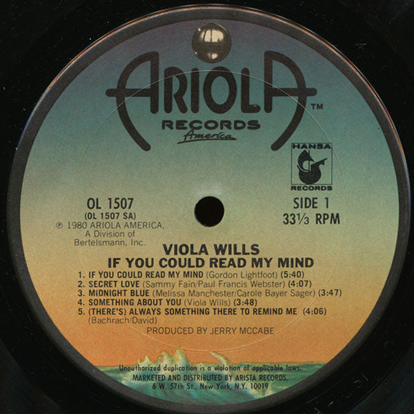 Viola Wills : If You Could Read My Mind (LP, Album, San)
