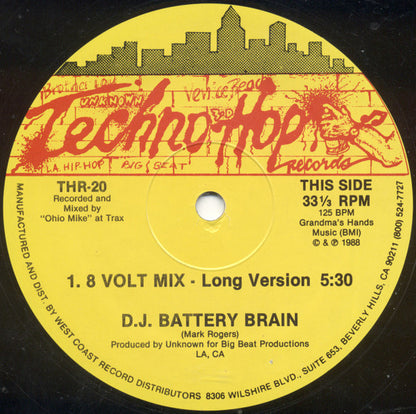 D.J. Battery Brain* : 8 Volt Mix (12", P/Mixed)