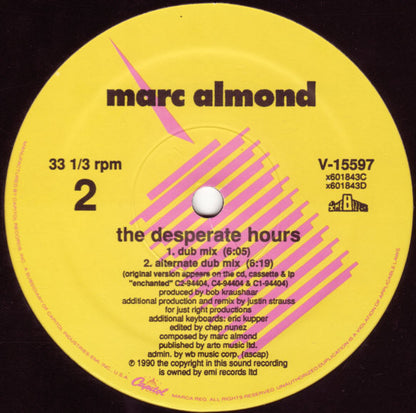 Marc Almond : The Desperate Hours (12", Single)