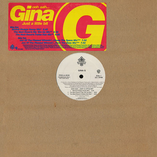 Gina G : Ooh Aah... Just A Little Bit (12", Promo)