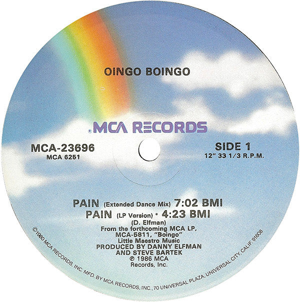 Oingo Boingo : Pain (12", Single)
