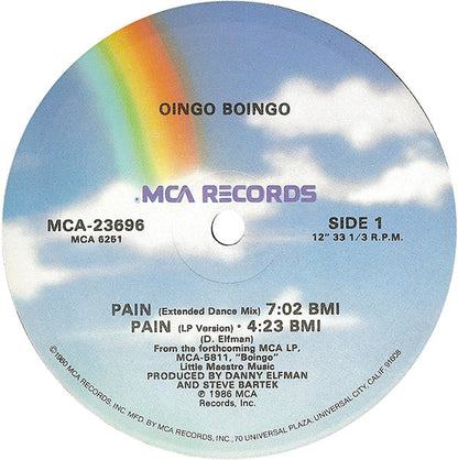 Oingo Boingo : Pain (12", Single)