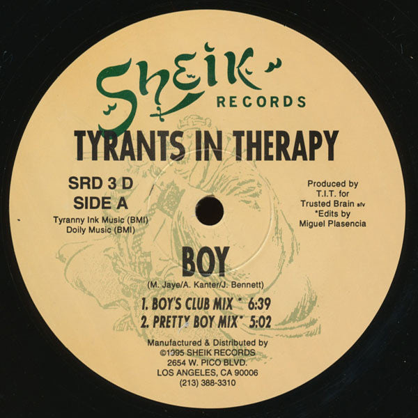 Tyrants In Therapy : Boy (12")