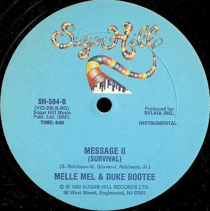 Melle Mel & Duke Bootee : Message II (Survival) (12")