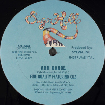 Fine Quality Featuring  Cuz (11) : Ahh Dance (12")