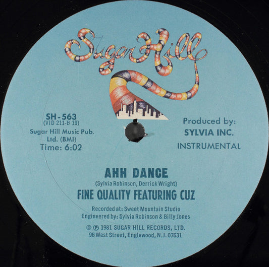 Fine Quality Featuring  Cuz (11) : Ahh Dance (12")