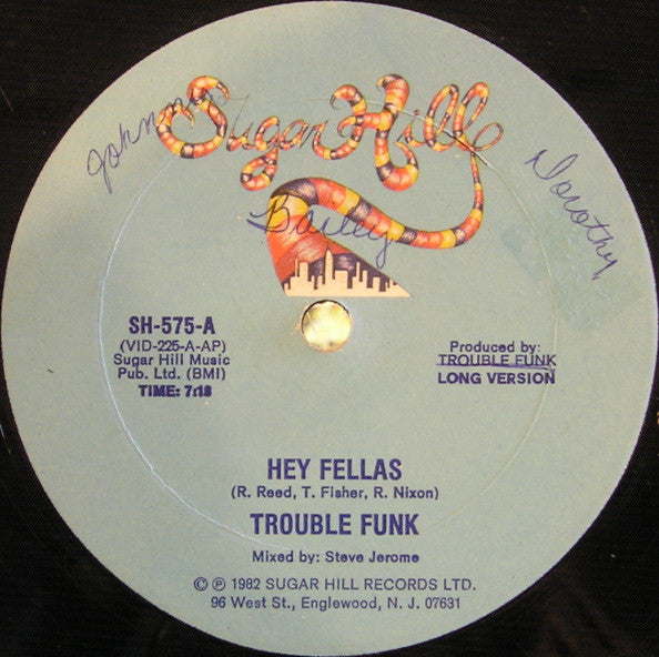 Trouble Funk : Hey Fellas (12", AP )