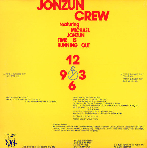 Jonzun Crew* Featuring Michael Jonzun : Time Is Running Out (12")