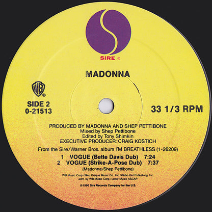 Madonna : Vogue (12", Maxi)