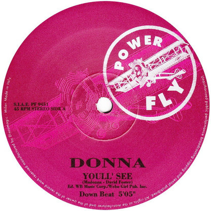 Donna (11) : Youll' See (12")