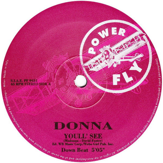 Donna (11) : Youll' See (12")