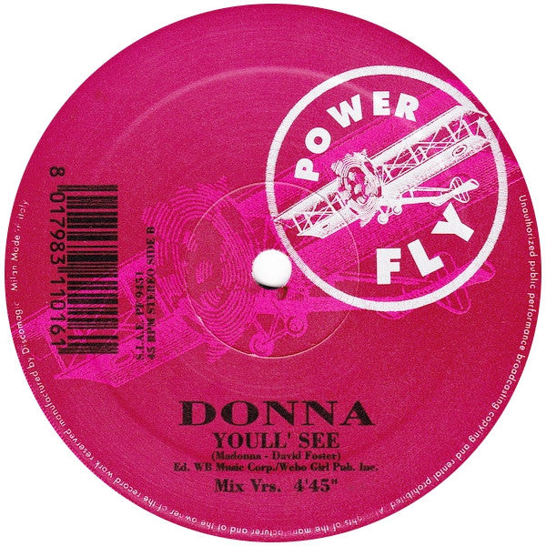 Donna (11) : Youll' See (12")