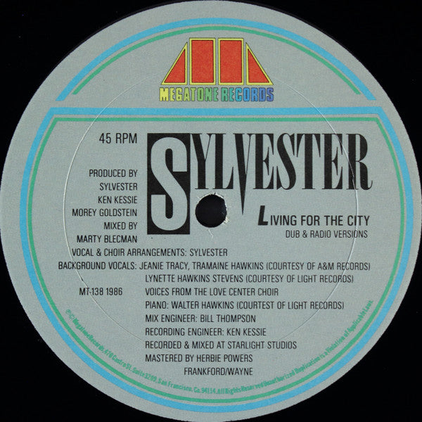 Sylvester : Living For The City (12")