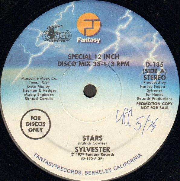 Sylvester : Stars / Body Strong (12", Promo)