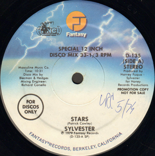 Sylvester : Stars / Body Strong (12", Promo)
