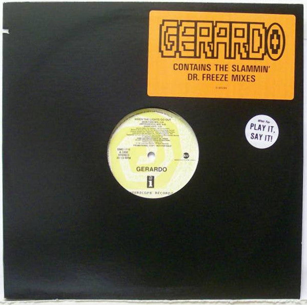 Gerardo : When The Lights Go Out (12", Promo)