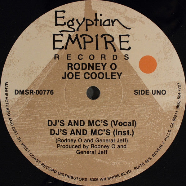 Rodney O & Joe Cooley : DJ's And MC's / Supercuts (Yeah Boy) (12")