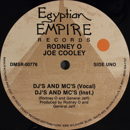 Rodney O & Joe Cooley : DJ's And MC's / Supercuts (Yeah Boy) (12")