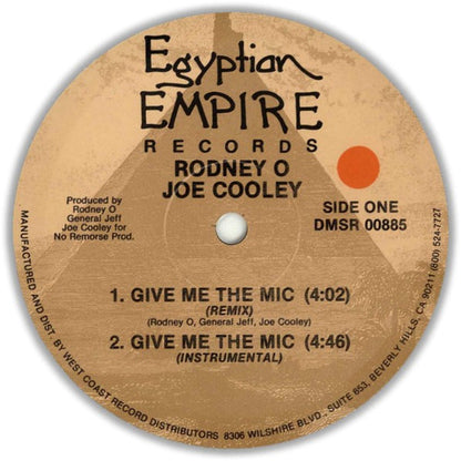 Rodney O & Joe Cooley : Give Me The Mic / General's Crazy Mega Mix (12")