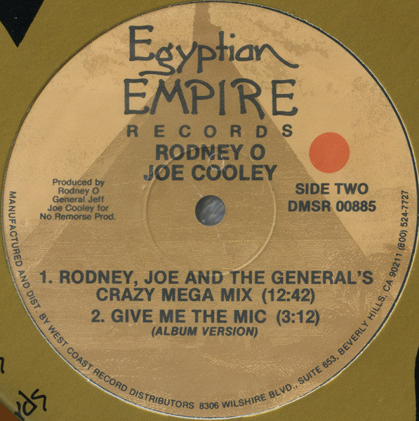 Rodney O & Joe Cooley : Give Me The Mic / General's Crazy Mega Mix (12")