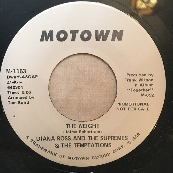 The Supremes And The Temptations : The Weight (7", Single, Promo)