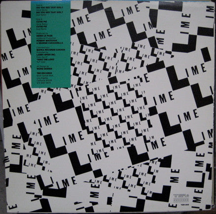 Lime (2) : Did You See That Girl / Cutie Pie (12")