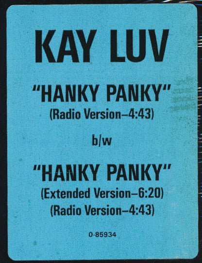 Kay Luv : Hanky Panky (12")