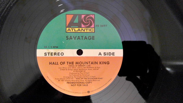 Savatage : Hall Of The Mountain King (12", Single, Promo)
