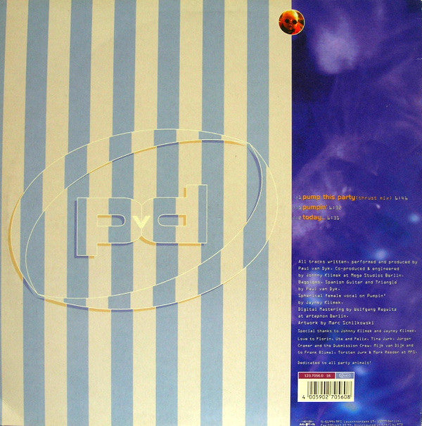 Paul van Dyk : Pump This Party / Pumpin' (12")