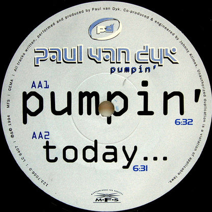 Paul van Dyk : Pump This Party / Pumpin' (12")