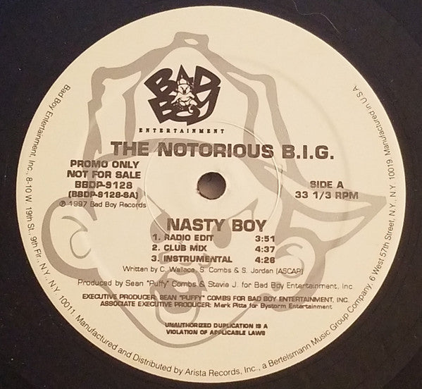 The Notorious B.I.G.* : Nasty Boy (12", Promo)