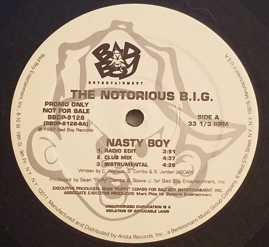 The Notorious B.I.G.* : Nasty Boy (12", Promo)