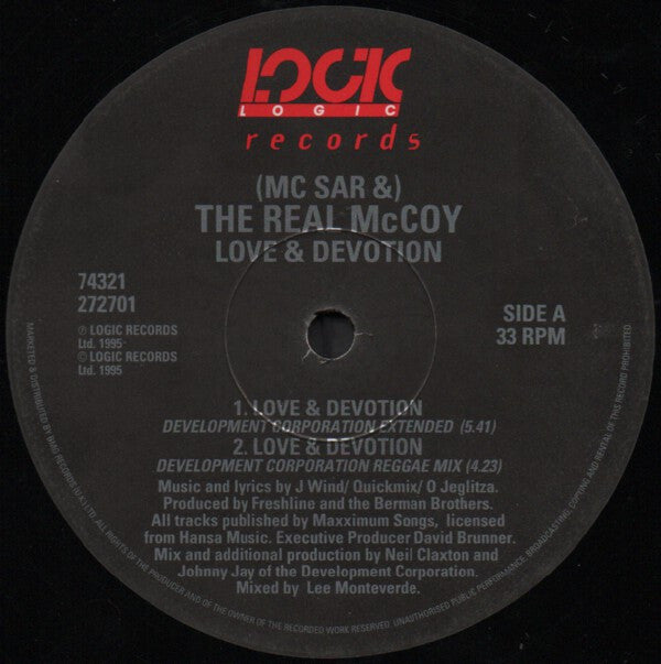 Real McCoy : Love & Devotion (12", Single)
