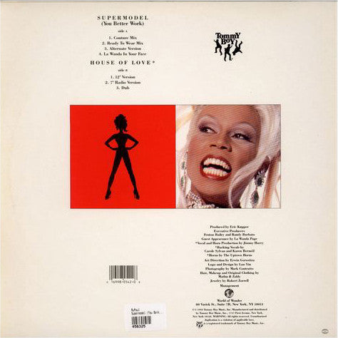 RuPaul : Supermodel (You Better Work) / House Of Love (12")