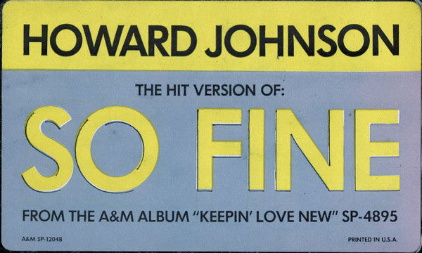 Howard Johnson : So Fine (12")