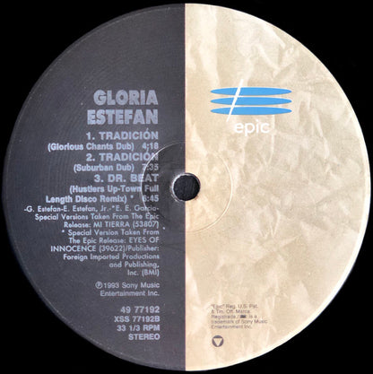 Gloria Estefan : Tradición (12", Single)