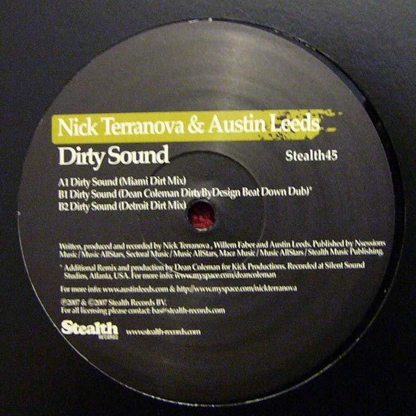 Nick Terranova & Austin Leeds : Dirty Sound (12")