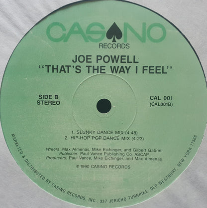 Joe Powell : That's The Way I Feel (12")