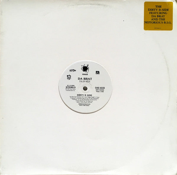 Da Brat : Da B Side (12", Promo)